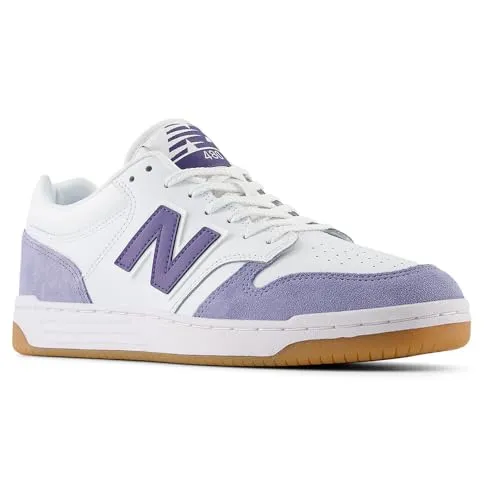 NEW BALANCE Herren 480 Sneaker, Oyster White, 45 EU - Herren-Sneaker mit basketball-inspiriertem Design, strapazierfähiger Gummi-Außensohle und stabilisierender Fersenkappe für optimalen Halt.