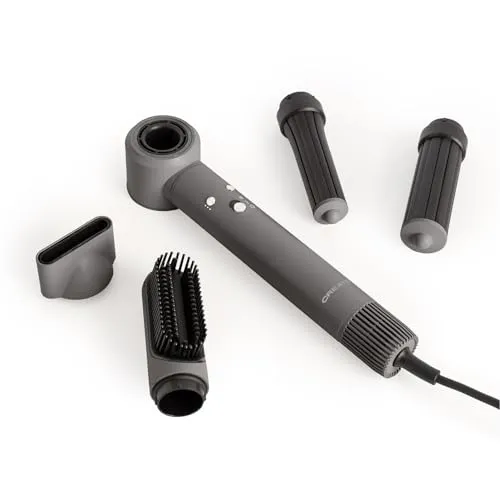 CREATE/ION STYLER PRO / 5-in-1-Ionen-Lufttrockner und Stylingbürste Graphit/DC Brushless Motor, 3 Geschwindigkeiten, Kaltluftbetrieb, 3 Temperaturstufen, Aufbewahrungskoffer, 1300W