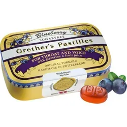 GRETHERS Blueberry zuckerfrei Pastillen 110 g