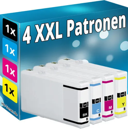 4x PATRONEN kompatibel EPSON Workforce Pro WP4015DN WP4095DN WP4515DN WP4525DNF