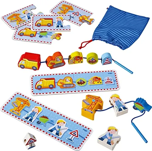 Produktbild HABA 302155 Fädelspiel Baustelle