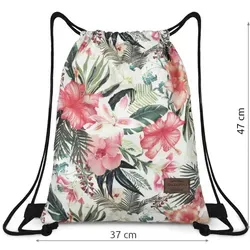 Zagatto Tasche Rucksack mit Blumenmuster „Marsilia