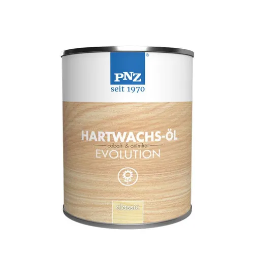 PNZ Hartwachsöl evolution farblos | Strapazierfähig und nachhaltig - Holzöle - Schützt effektiv Holzoberflächen vor Feuchtigkeit und UV-Strahlung, ideal für Arbeitsplatten und Möbel. Nachhaltig hergestellt mit regionalen Rohstoffen und für diverse Innenanwendungen geeignet.