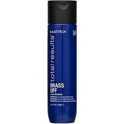 Matrix Brass Off Shampoo 300 ml - Neutralisiert Messinguntertöne - Shampoos & Spülungen, reinigt sanft und entfernt Schmutz, während es Messinguntertöne neutralisiert und Ihrem Haar Glanz verleiht.