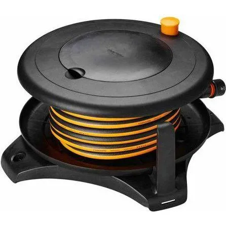 Solid Waterwheel L - Gartenschlauch - Fertig-zum-Gehen-Set mit 360°-Drehung für breite Bewässerung. Kompakt und einfach zu bedienen, ideal für Gartenliebhaber.