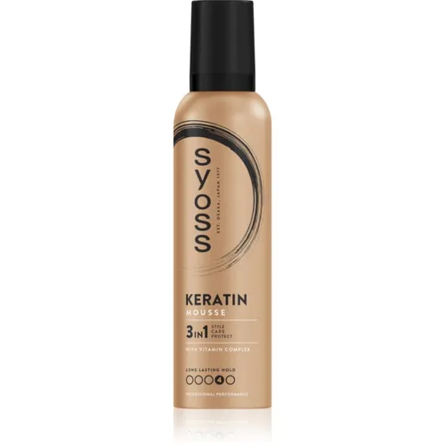 Syoss Keratin Mousse Schaumfestiger 250 ml in gold von Syoss