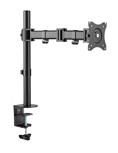 HALTERUNGSPROFI Monitor-Halterung Office-112 - Flexible Monitor-Halterung für bis zu 29 Zoll, neigbar, schwenkbar und drehbar. Ideal für platzsparende Tischmontage und Anpassung an jede Arbeitsumgebung.