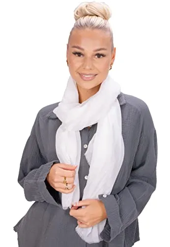 Seasons of April Seidenschal Alessandra in weiß von Lolus