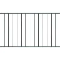 vidaXL Gartenzaun Zaunfeld aus pulverbeschichtetem Stahl 1,7x1m - Gartenzäune aus robustem, pulverbeschichtetem Stahl in elegantem Anthrazit, ideal für dauerhaften Sichtschutz und hohe Stabilität.