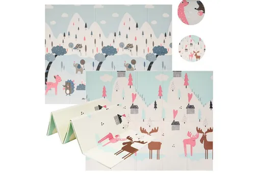 COIL Spielmatte Bodenmatte,faltbar Spielmatte,Kinderteppich,wasserdicht Krabbelmatte