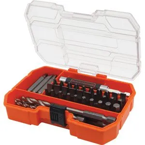 Black+Decker Bohrer-Bit-Set A7234-XJ, 45-teilig, Schlitz, Kreuz, Torx, Metallbohrer etc.