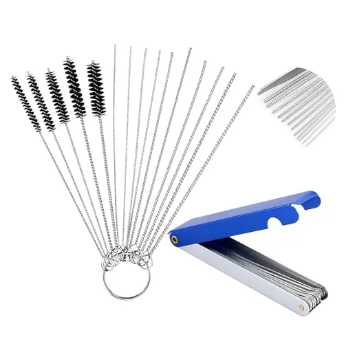 Vergaserreiniger Reinigungs Set für Vergaser zum Entfernen von Schmutzablagerungen, Vergaserreiniger Motorrad , Schweißer, Vergaser(13pcs Reinigungsset und 10 Reinigungsnadeln und 5 Nylon-Bürsten)