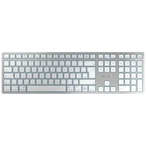 CHERRY KW 9100 SLIM FOR MAC - Wireless Mac Keyboard QWERTZ, ultra-flach und wiederaufladbar für ein perfektes Tippgefühl