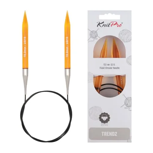 KnitPro KP51141 Rundstricknadeln, Holz, Mehrfarbig, Mehrfarbig, 120 cm x 10 mm