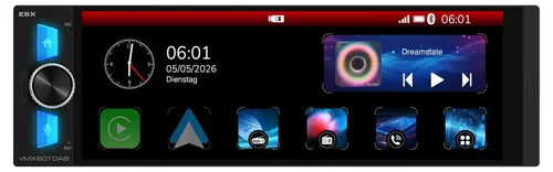 ESX VISION VMX601DAB | 1-DIN Media Moniceiver mit 6,3