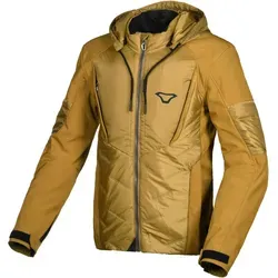 Macna Cocoon Motorrad Textiljacke, wasserdicht, gelb, Größe 3XL - Robuste Textiljacke aus Softshell mit abnehmbarer, atmungsaktiver Membran für optimalen Schutz. Ideal für Biker, die Wert auf Komfort und Sicherheit legen.