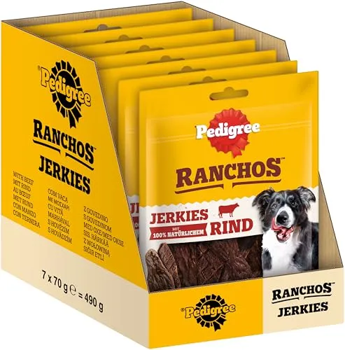 Pedigree Hundesnacks Hundeleckerli Ranchos Originals, 7 Packungen (7 x 70 g)