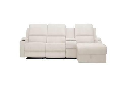OTTO home Ecksofa NAPORI Cord, Multimediasofa, 3er Kinosessel XXL, L-Form, Kinosofa, manuelle o. elektr. Relaxfunktion, Staufach, Getränkehalter