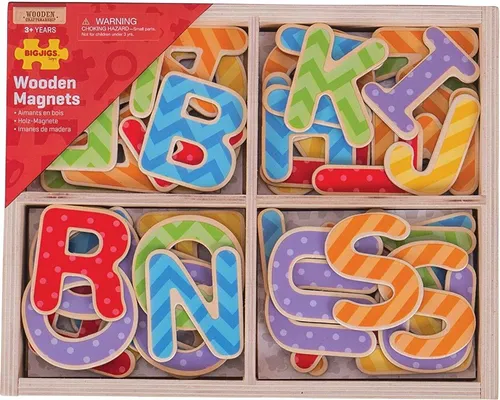 Satz magnetischer Buchstaben - 49 Stück
