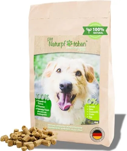 Naturpfötchen mit Insektenproteinen - Umweltbewusst und Vital - 100% Kaltgepresst - Premium Trockenfutter (1x5kg)