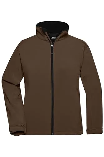 Damen Softshelljacke JN137 - James & Nicholson Brown XL - Funktionsjacke mit optimalem Wind- und Wetterschutz, erhältlich in vielen Farben und Größen für Damen. Hoher Tragekomfort dank perfekter Passform und innovative Features.