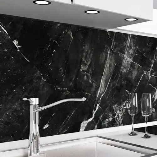 danario Küchenrückwand selbstklebend in schwarz von danario