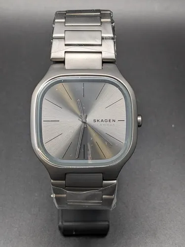 SKAGEN Quarzuhr MELLEM SKW6936 - Elegante Herrenuhr mit Edelstahlarmband - Herrenuhren mit Quarz-Antrieb, spritzwassergeschützt und stilvolles graues Zifferblatt. Perfekt für jeden Anlass!