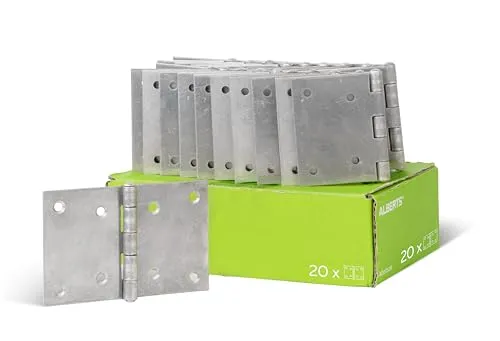 Alberts 852047 Scharnier | Edelstahl | 81 x 128 mm | 20er Set