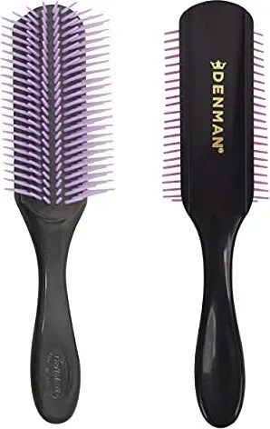 Denman Haarbürste D4 schwarz/lila 9-reihig