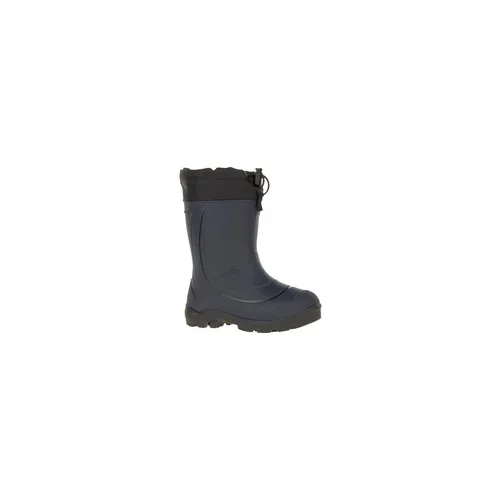 Kamik Snobuster 1 navy (NAV) 30 - Kinder Gummistiefel mit 100% wasserdichter Konstruktion, ideal für kalte Winteraktivitäten. Leicht, robust und mit regulierbarer Schneemanschette für trockene Füße bei jedem Wetter.