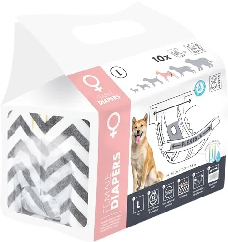 M-PETS Hündinnenwindeln L, 10 Stück mit Nässeindikator von M-PETS