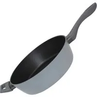 Schmorpfanne extra tief 28 cm - Pfanne mit PFAS-freier Antihaftbeschichtung und Soft-Touch-Stiel für perfekten Halt, geeignet für alle Herdarten.