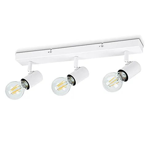 Dehobo Schwenkbare Innen-Wandstrahler und LED-Deckenspots E27-Glühbirne, Deckenleuchten E27 für Wohnzimmer, Flur, Eingang oder Treppe, max.