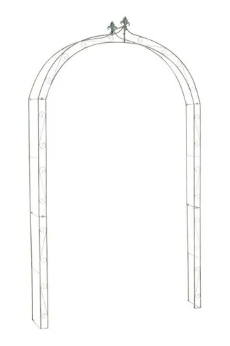 TPFGarden Rosenbogen Anra – Eleganter Gartenbogen aus massivem Eisen - Der TPFGarden Rosenbogen Anra ist eine stilvolle Rankhilfe aus pulverbeschichtetem Eisen. Ideal für Kletterpflanzen wie Rosen, bietet er Stabilität und ein ansprechendes Design. Maße: 246 x 143 x 25 cm.