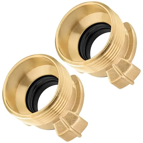 Poppstar 2x Messing Schnellkupplung 1 1/4 Zoll Außengewinde (G 1 1/4