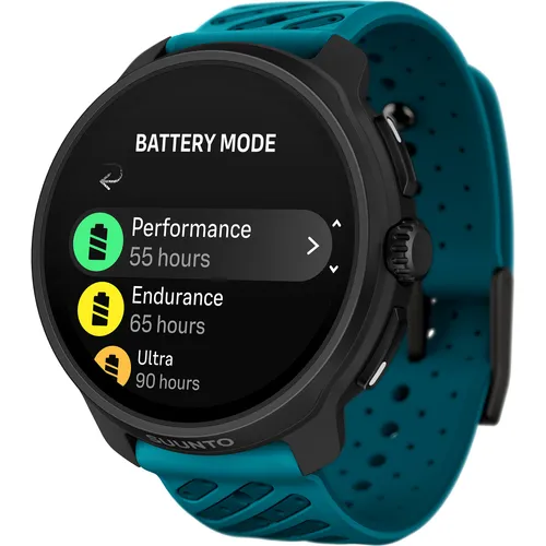 Suunto Race 2 - Multifunktionsuhr blau - GPS-Sportuhr für ambitionierte Athletinnen und Athleten, ideal für verschiedene Sportarten wie Triathlon und Schwimmen, in stylischem Blau.