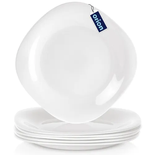 Teller-Set Glasteller Dessertteller Salatteller Teller aus Glas LUNA 20 cm 6-tlg