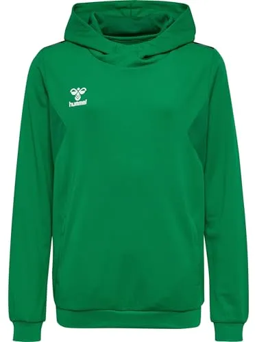 hummel Kinder Kapuzenpullover hmlAuthentic Poly Hoodie 219977 - Kinder-Sweater aus 100% Polyester mit BEECOOL-Technologie für optimale Feuchtigkeitsregulierung, ideal für sportliche Aktivitäten wie Fußball.