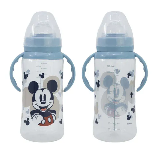 Disney Baby Mickey Maus Milchflasche Babyfläschchen Haltegriff 360 ml