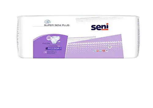 SUPER SENI Gr.4 extra large plus Windeln Nacht Er. 30 St - Inkontinenzeinlagen für höchste Saugfähigkeit, ideal für eine ruhige Nacht und optimalen Schutz.