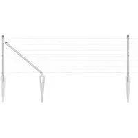 vidaXL Zaun mit Pfosten Silber 0,6 x 25 m aus Stahl - Gartenzäune aus hochwertigem, pulverbeschichtetem Stahl, wetterbeständig und einfach zu montieren – ideal für eine sichere und stilvolle Abgrenzung deines Außenbereichs.