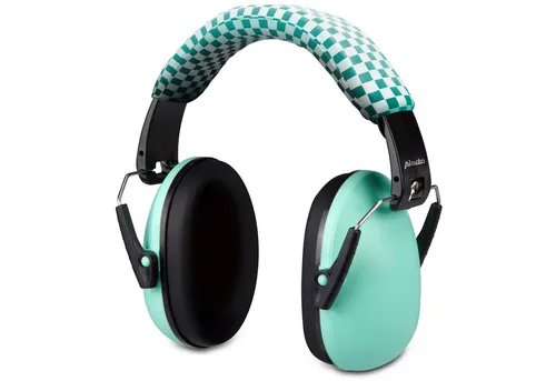 Alecto Bügelgehörschutz Ohrenschützer für Säuglinge und Kleinkinder Grün, Kinderohrschutz mit Universal Passform & hoher Lärmreduzierung <29 dB