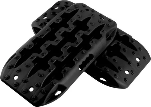 Stücke Anfahrhilfe Sandbleche Offroad Reifenleiter für Sand/Schlamm/Schnee 10 Tonnen Schwarz 2