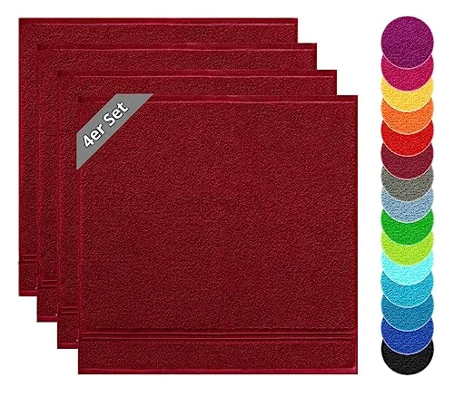 Lashuma Trockentücher Baumwolle Küche Rubin in rot von Lashuma