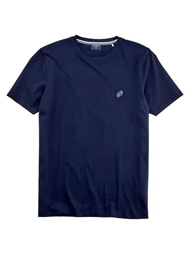 OLYMP Herren T-Shirt Kurzarm 562372,Single Jersey,984 Casual Circular Knit Regular fit,Marine 18,XL