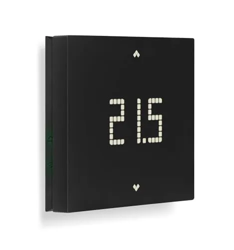 Vimar 02912.G Smart Thermostat, kompatibel mit den Sprachassistenten Alexa und Google, lokale Steuerung und Fernverwaltung über App View, AP-Installation, Schwarz