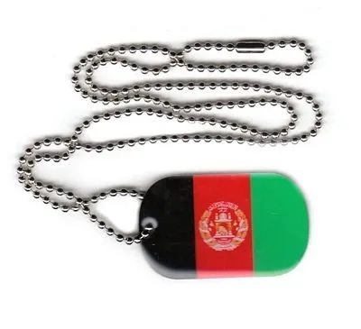Dog Tag Afghanistan Erkennungsmarke 30 x 50 mm Fahne Flagge