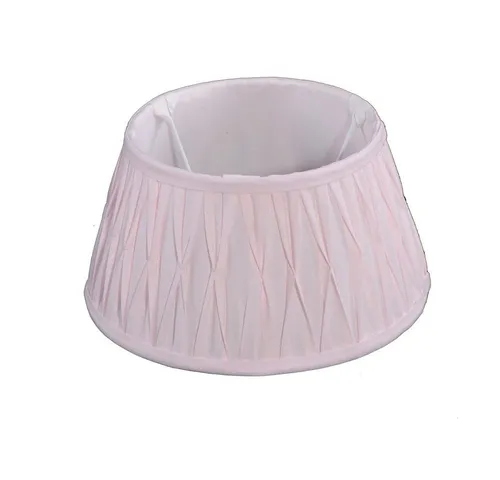 Dirk Davids Leuchten GmbH Lampenschirm Lampenschirm in Rund Sierpleat Leinen Hell Rose TL 25-18-14, Hochwertiger Lampenschirm