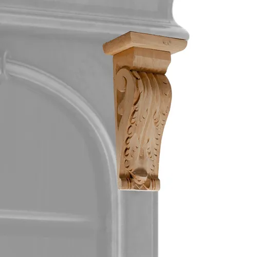 Ornament ,Schrankdeko, Dekoration |Holz, beige | H25,5xB12,5cm