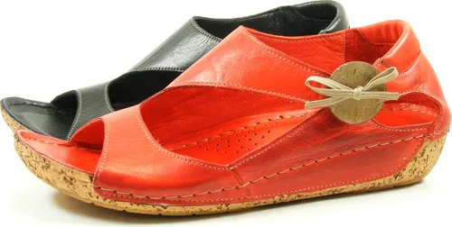 Gemini 32029-02 Damen Keil Sandalen, Größe 37, Schwarz von Gemini